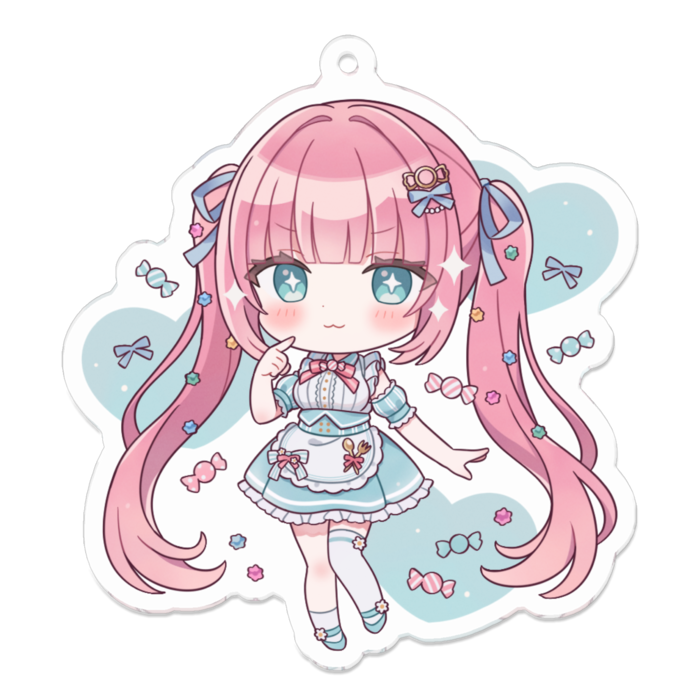 アクリルキーホルダー - 70 x 70 (mm)