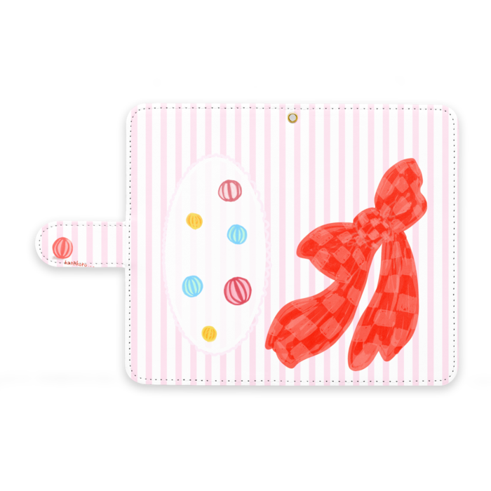 手帳型Androidケース - M - ストラップ穴 あり