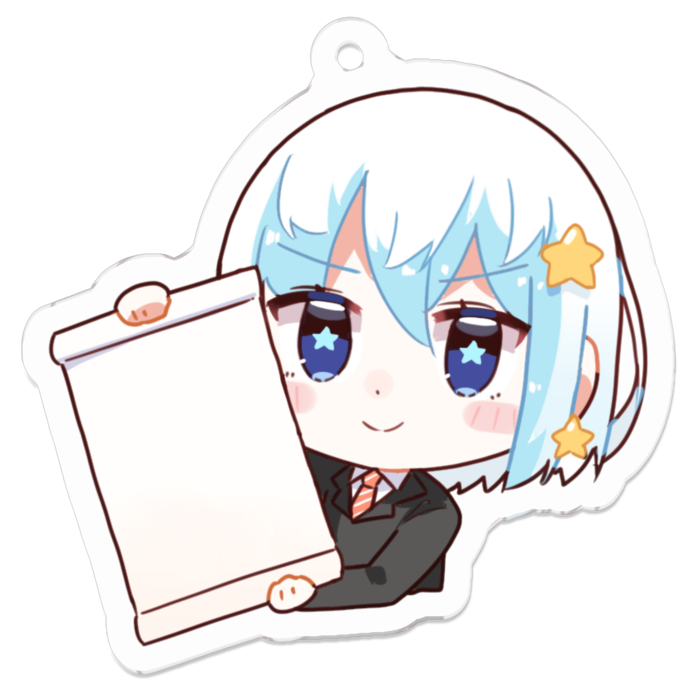 つばさちゃん白紙アクリルキーホルダー - 50 x 50 (mm)(4)