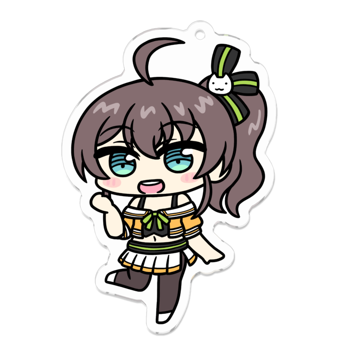 アクリルキーホルダー（コーティング） - 70 x 70 (mm)