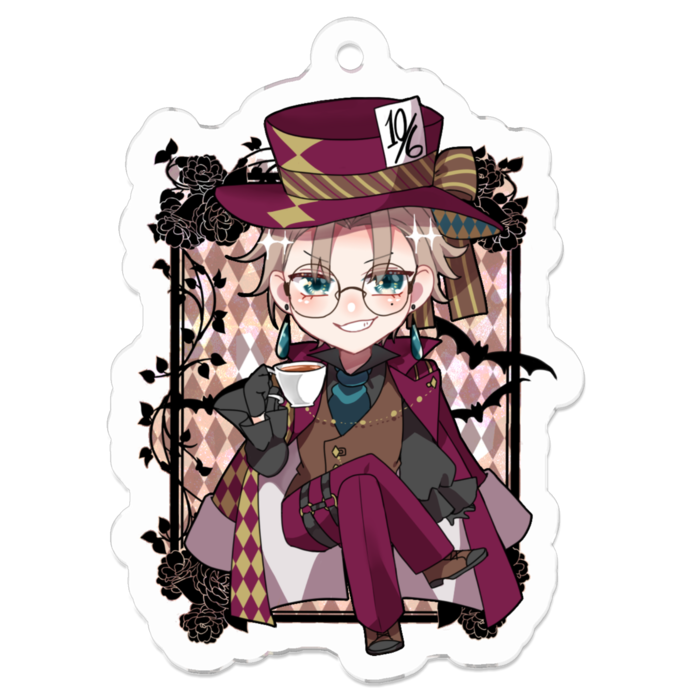 アクリルキーホルダー（コーティング） - 50 x 50 (mm)