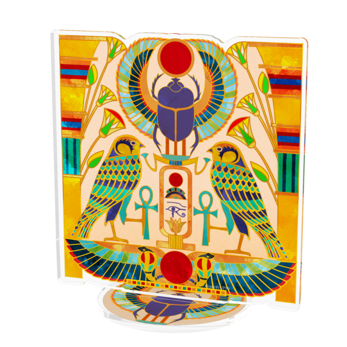 古代エジプト壁画風アクリルスタンド(100×100mm) - 残照 - BOOTH