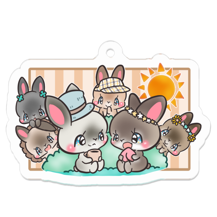 アクリルキーホルダー - 50 x 50 (mm)