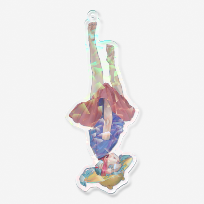 ホログラムアクリルキーホルダー - 100 × 100mm(1)