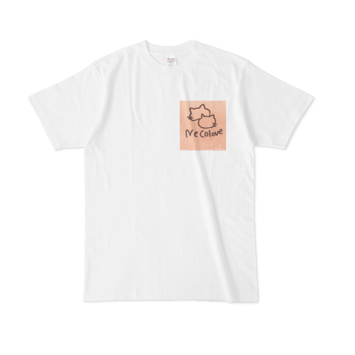 Tシャツ - L - 白(ビンテージオレンジ)