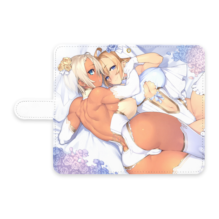 手帳型Androidケース - L - ストラップ穴 あり