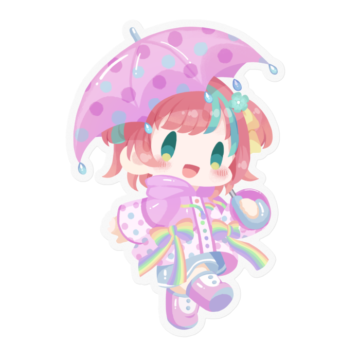 ステッカー - 100 x 100 (mm)(クリア