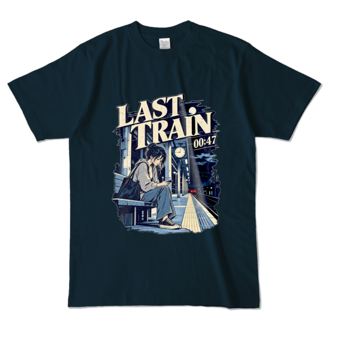 カラーTシャツ - L - ネイビー （濃色）