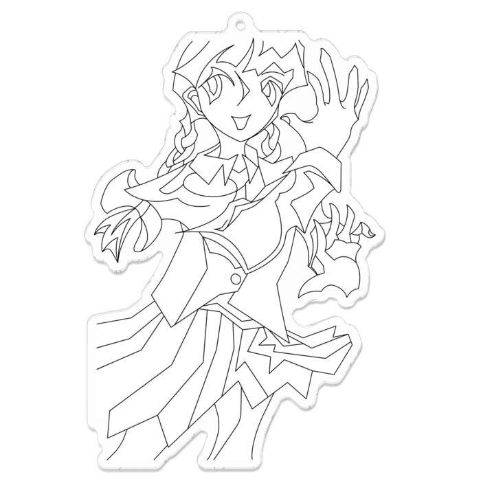 アクリルキーホルダー - 100 x 100 (mm)