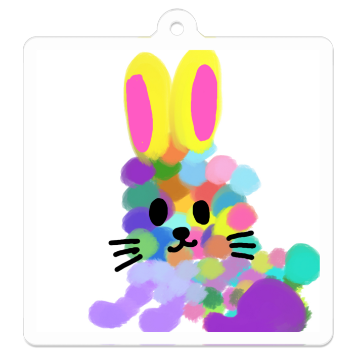 アクリルキーホルダー - 50 x 50 (mm)