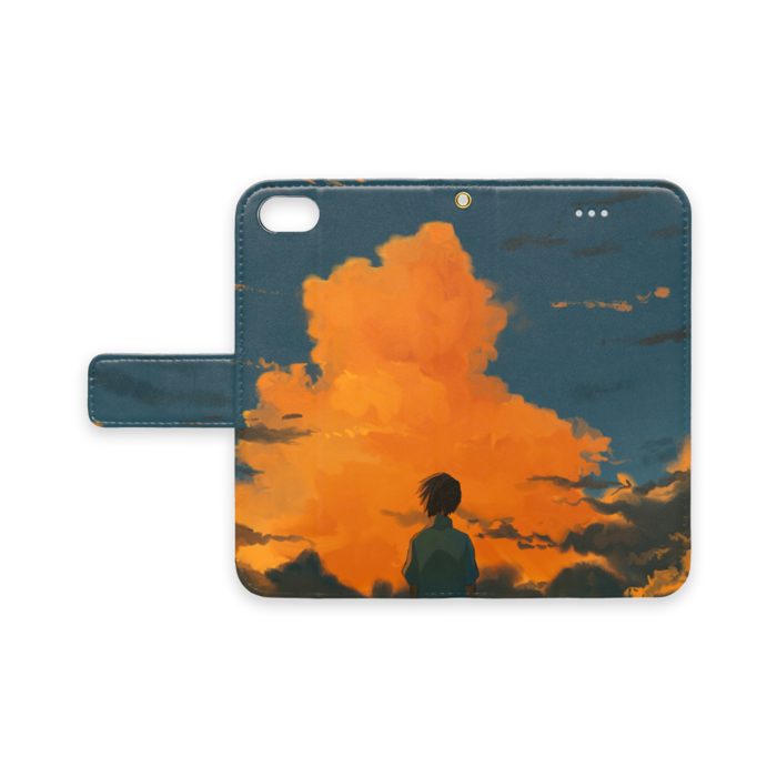 手帳型iPhoneケース - iPhone 8 / 7 / SE2 - ストラップ穴 あり