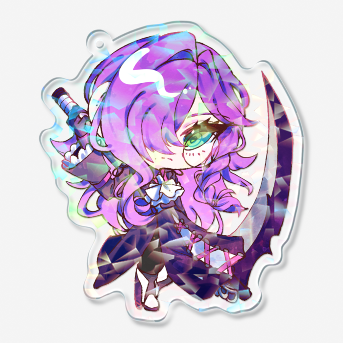 ホログラムアクリルキーホルダー - 70 × 70mm