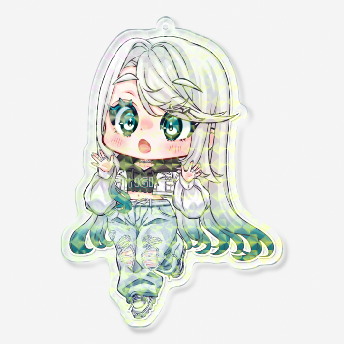 ホログラムアクリルキーホルダー（モザイク）- 100 × 100mm(1)