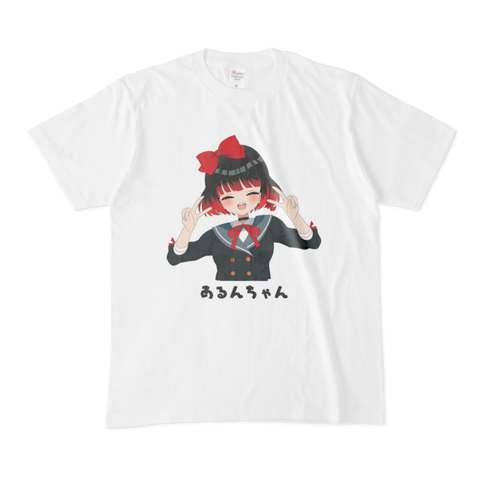 あるんちゃんダブルピースTシャツ - M -