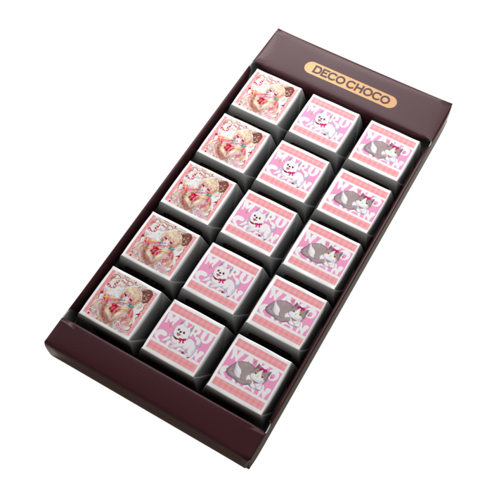 DECOチョコ - 列ごとにデザイン