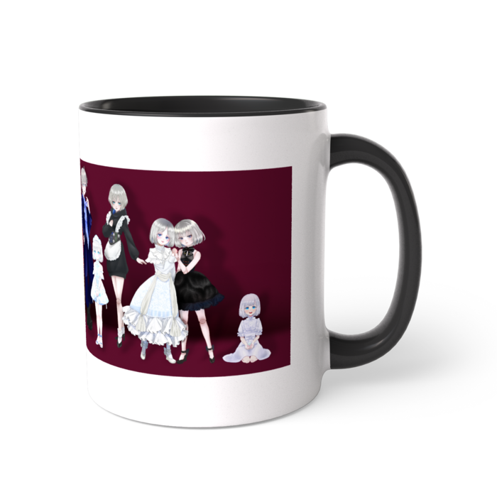 ツートンカラーマグカップ - 直径 8.2cm / 高さ 9.5cm