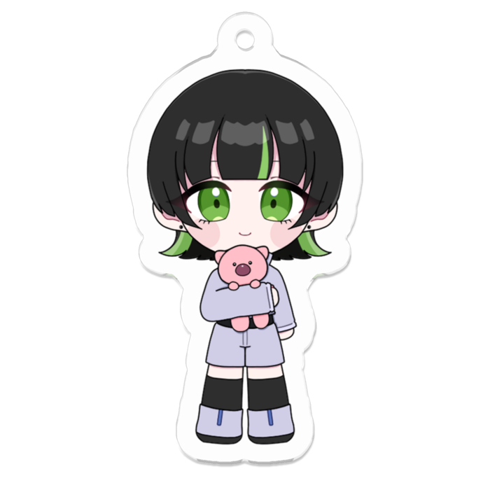 アクリルキーホルダー（コーティング） - 50 x 50 (mm)