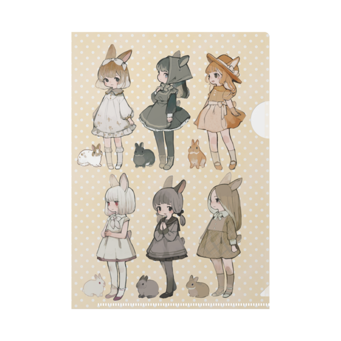 A5クリアファイル カラバリうさぎ もちうさ小屋 Booth A5クリアファイル カラバリうさぎ もちうさ小屋 Booth