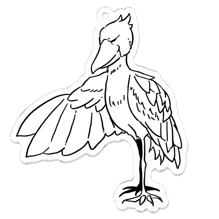 アクリルキーホルダー（コーティング） - 70 x 70 (mm)