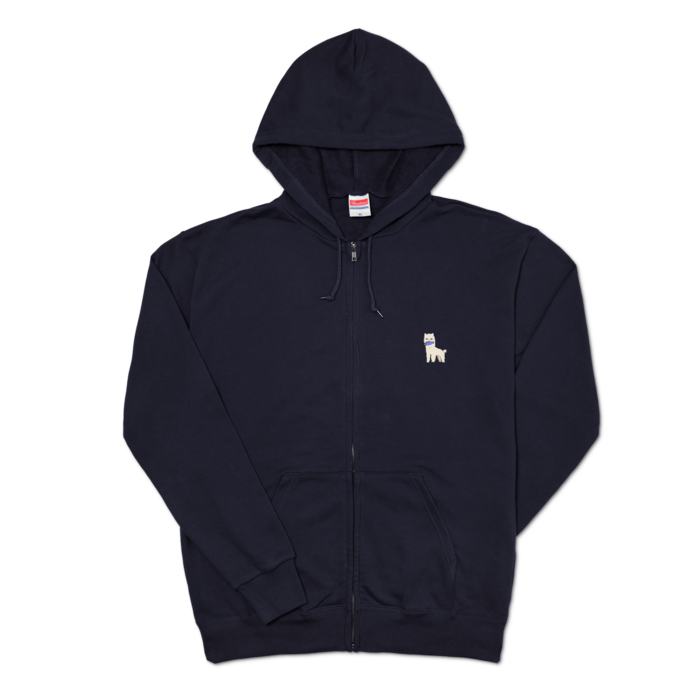 ジップパーカー - XL - ネイビー