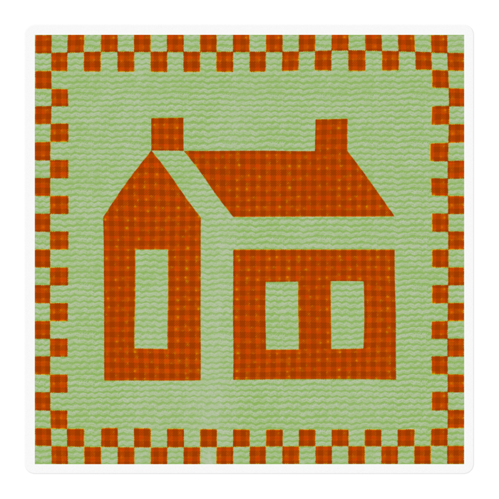 オレンジ×ライトグリーン