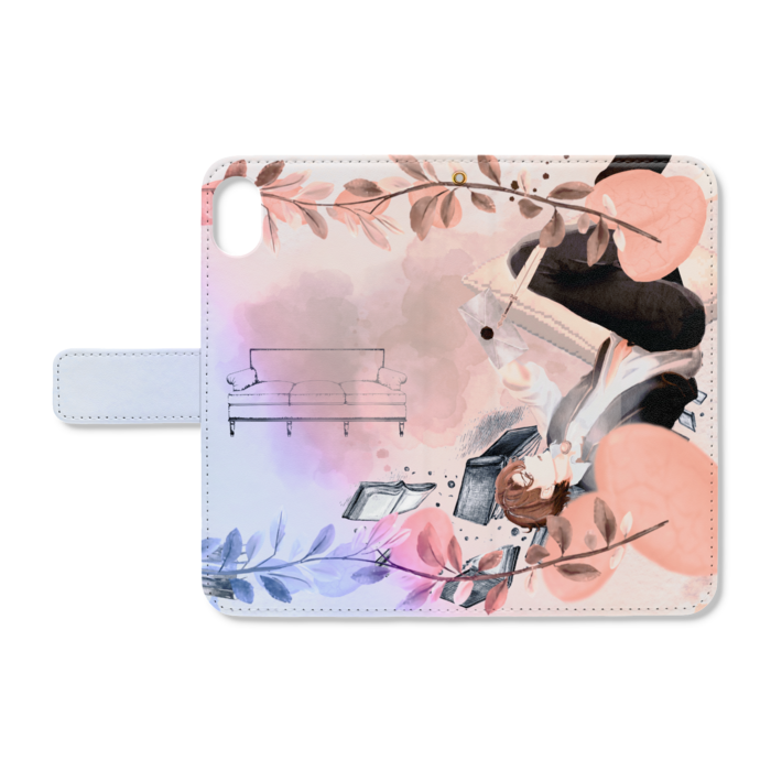 手帳型iPhoneケース - iPhone XR - ストラップ穴 あり