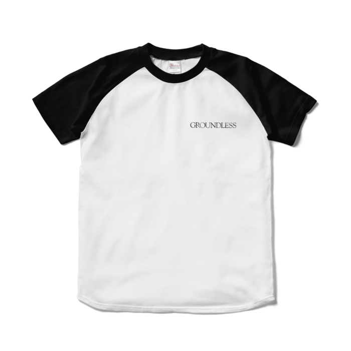 GROUNDLESSラグランTシャツ - S - ホワイト×ブラック