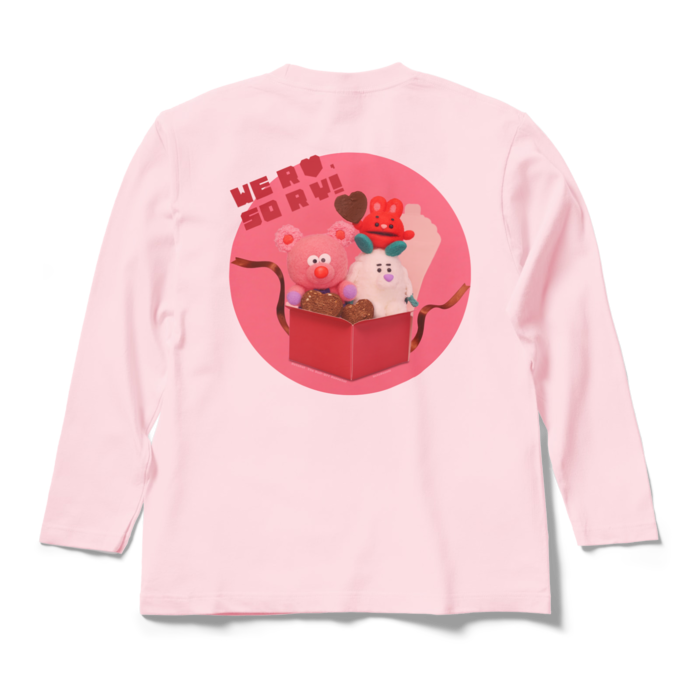 ロングスリーブTシャツ - M - ライトピンク