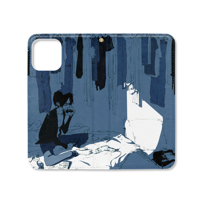 手帳型iPhoneケース（ベルトなし） - iPhone12 ProMax - ストラップ穴 あり