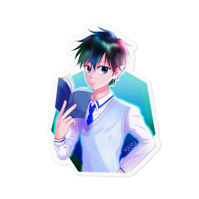 ステッカー 白- 100 x 100 (mm)