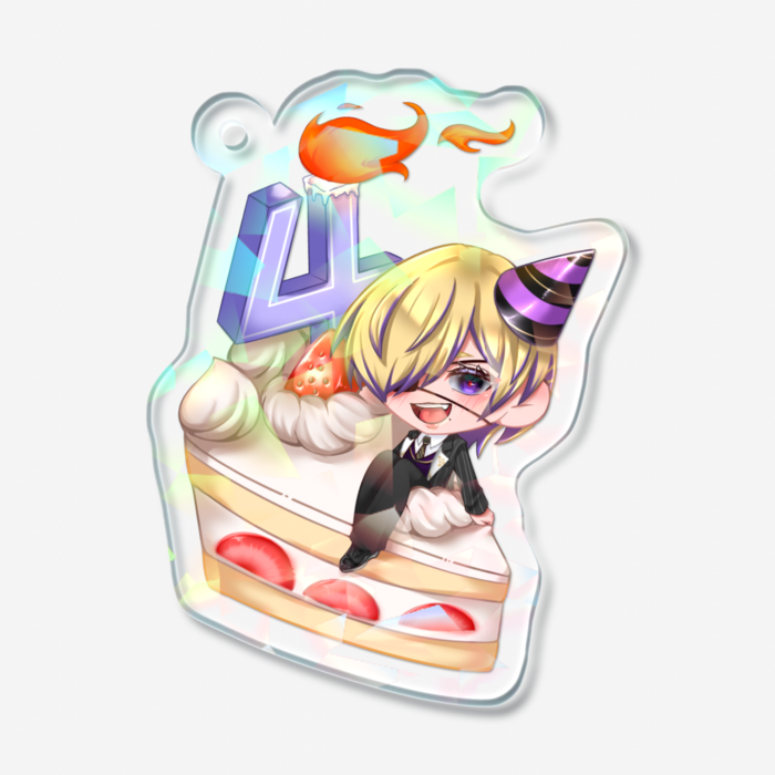 ホログラムアクリルキーホルダー - 50 × 50mm