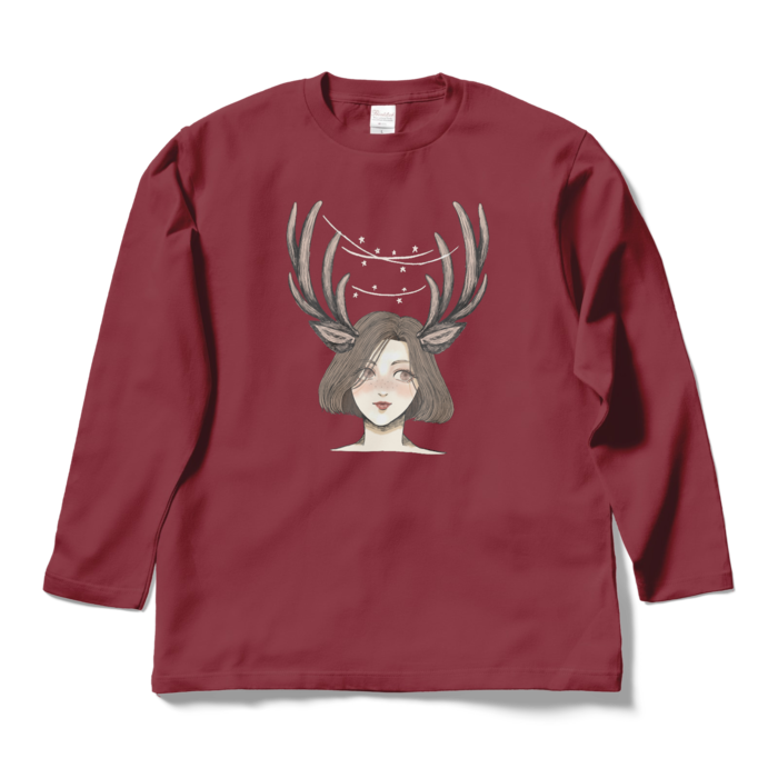 ロングスリーブTシャツ - L - バーガンディ