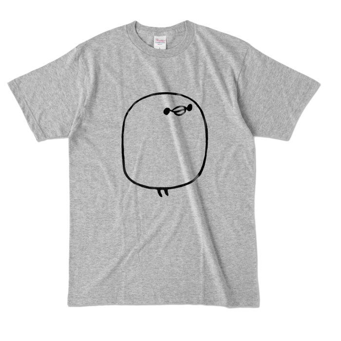 カラーTシャツ - L - 杢グレー (濃色)