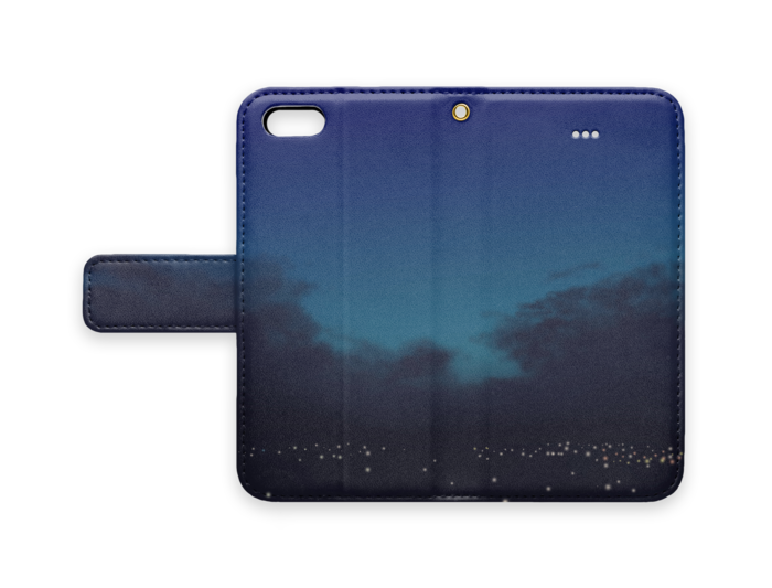 手帳型iPhoneケース - iPhone5 - ストラップ穴 あり