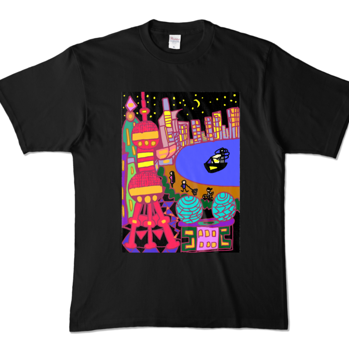 カラーTシャツ - XL - ブラック (濃色)