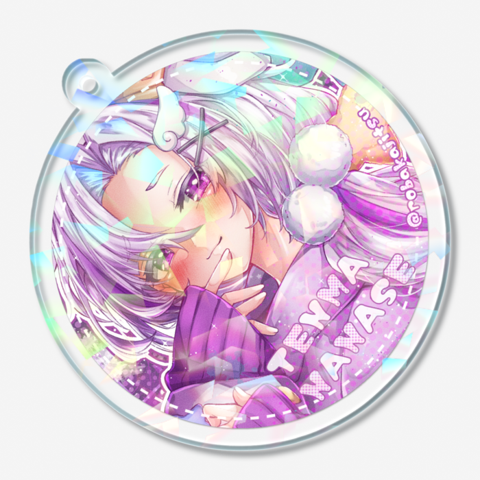 ホログラムアクリルキーホルダー - 50 × 50mm