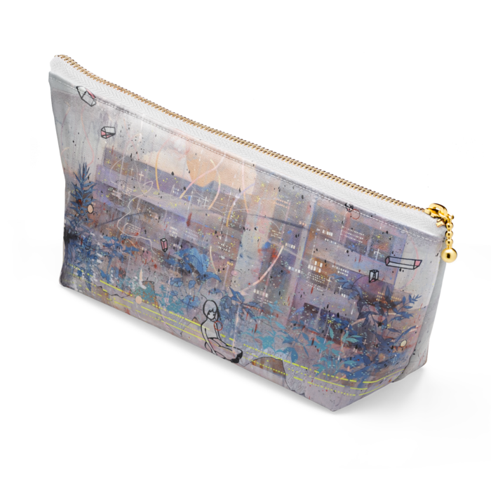 ポーチ - 長さ21.5cm / 高さ10cm - ホワイト