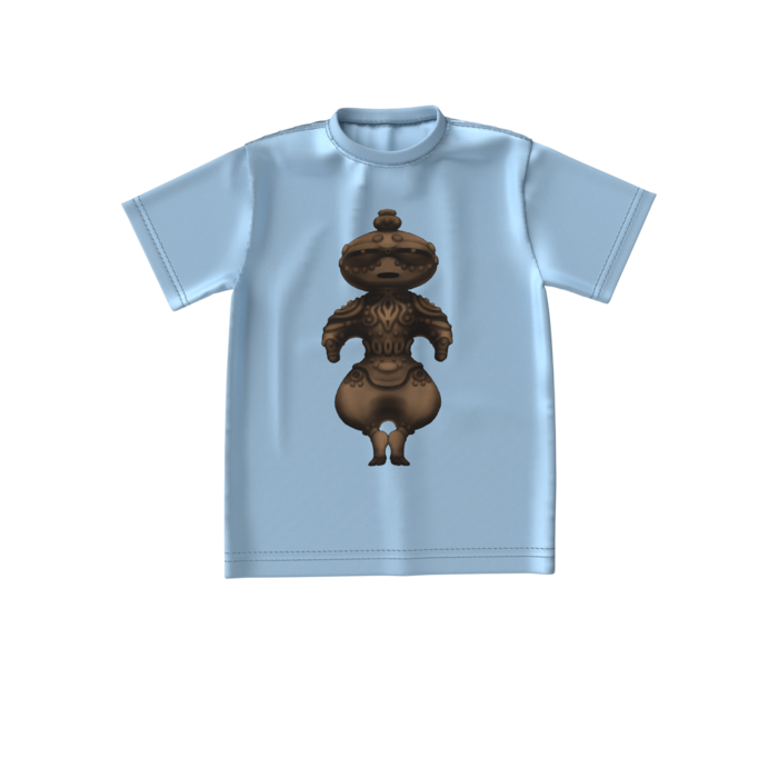 ビッグシルエットTシャツ - S -  アシッドブルー