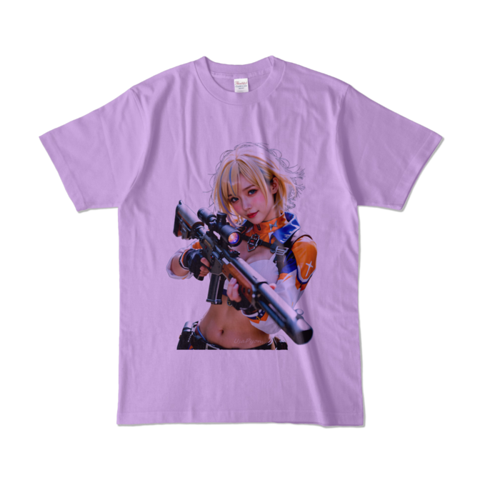 カラーTシャツ - L - ライトパープル （淡色）