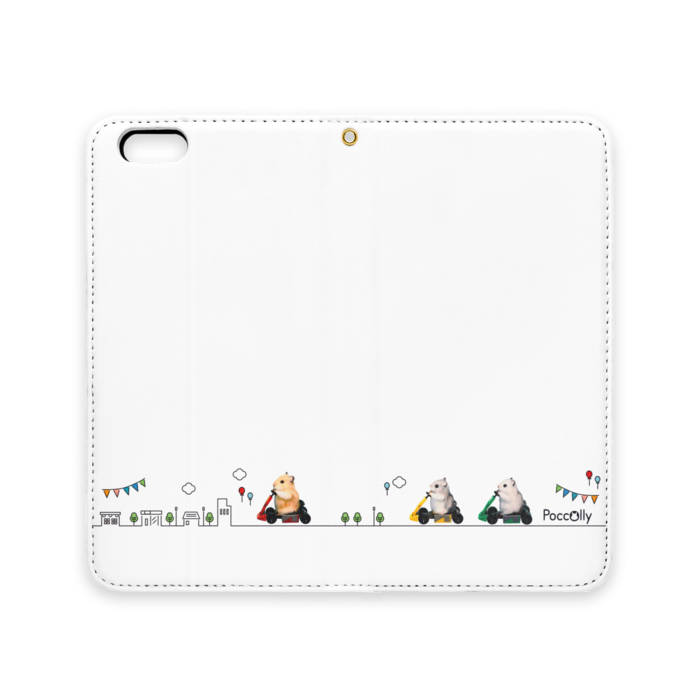 手帳型iPhoneケース(ベルトなし) - iPhone 6 Plus / 6s Plus - ストラップ穴 あり