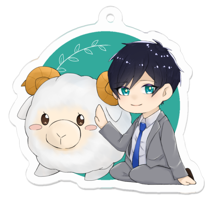 アクリルキーホルダー - 50 x 50 (mm)