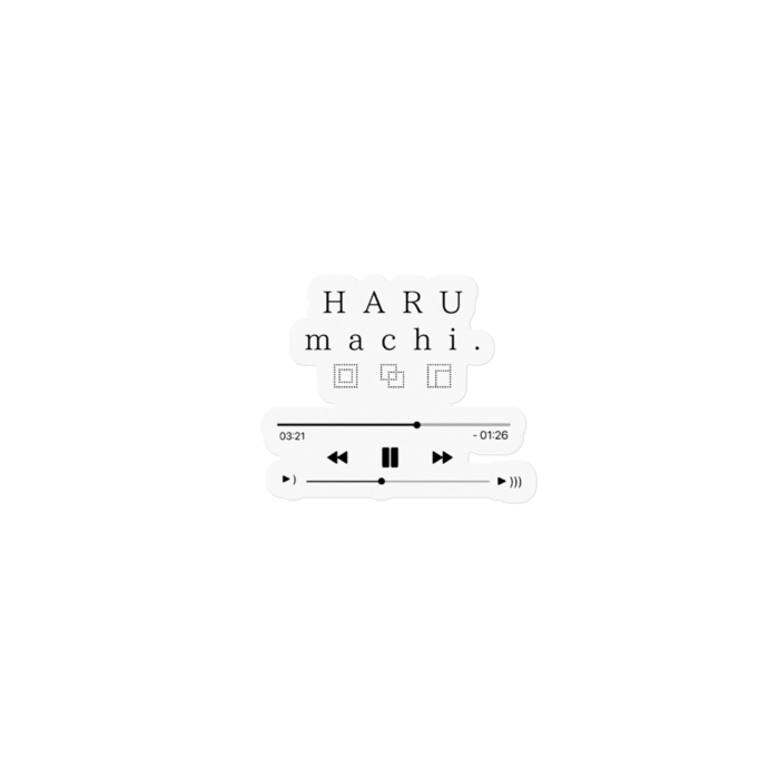 Musicステッカー(クリア)