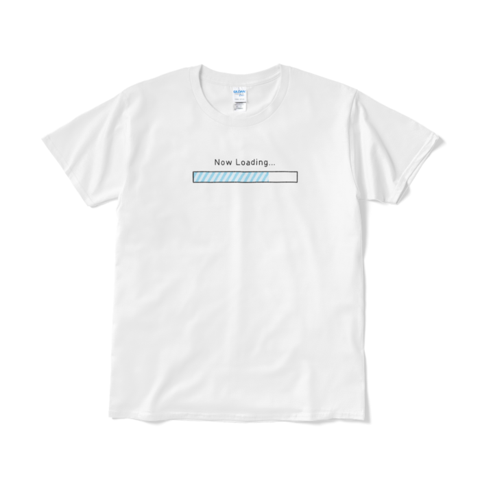 Now Loading（ブルー）Tシャツ - L - ホワイト