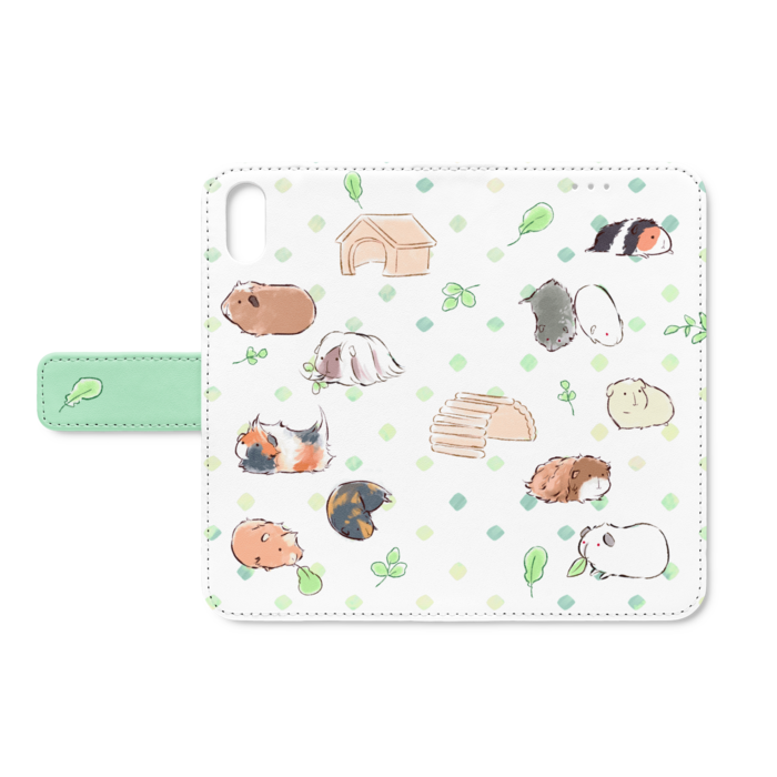 手帳型iPhoneケース - iPhone XS / X - ストラップ穴 なし