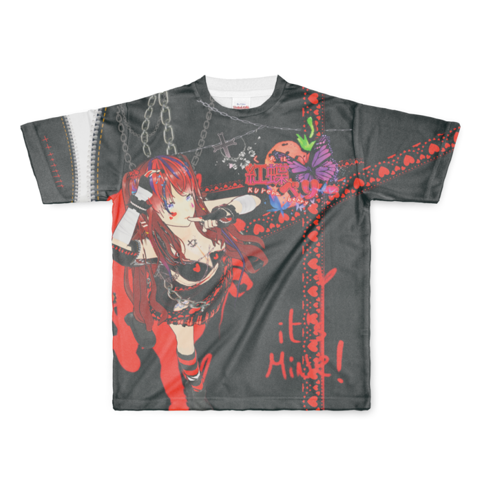 フルグラフィックTシャツ - L - 正面印刷のみ