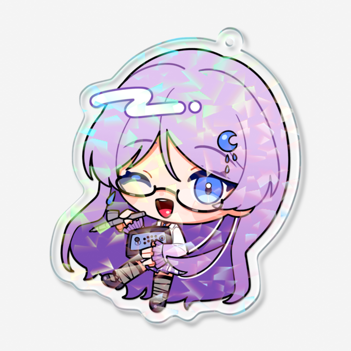 ホログラムアクリルキーホルダー - 70 × 70mm