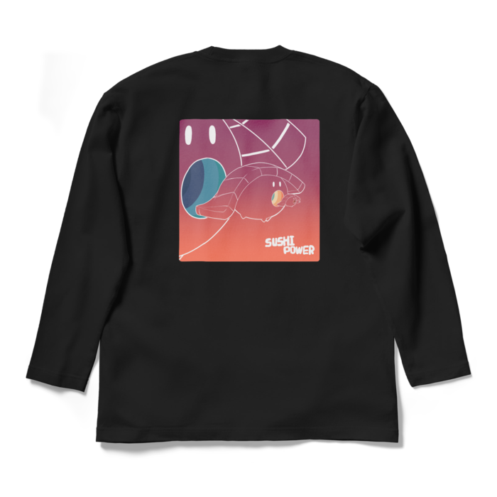 ロングスリーブTシャツ - L - ブラック　背面