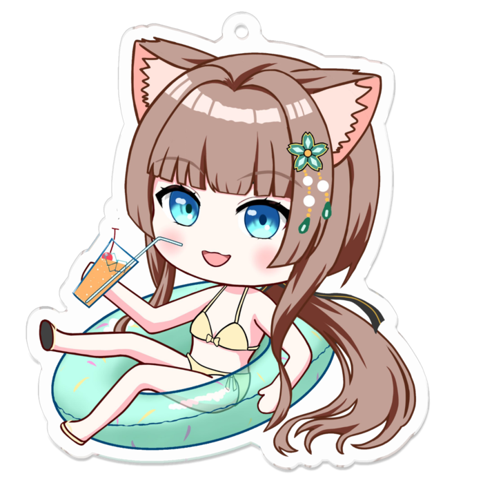 70 x 70 (mm) アクリルキーホルダー（コーティング） - 70 x 70 (mm)