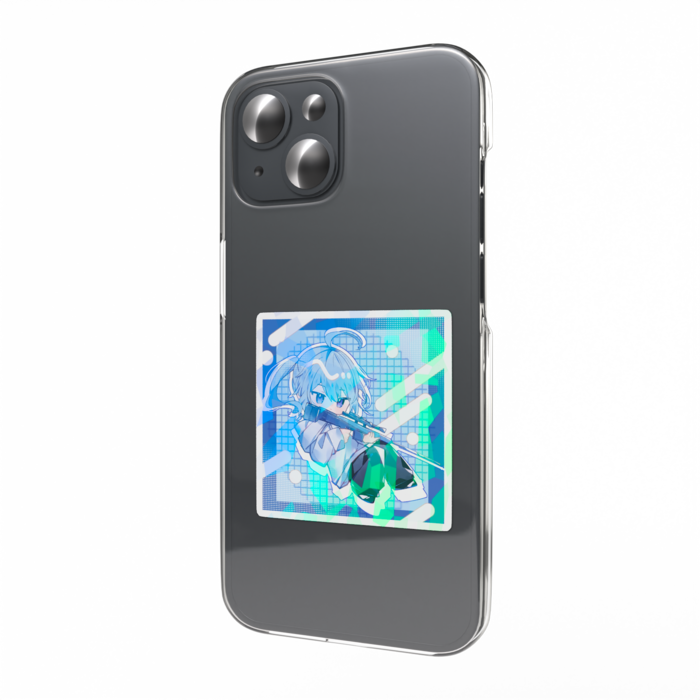 ホログラムスマホステッカー - 縦