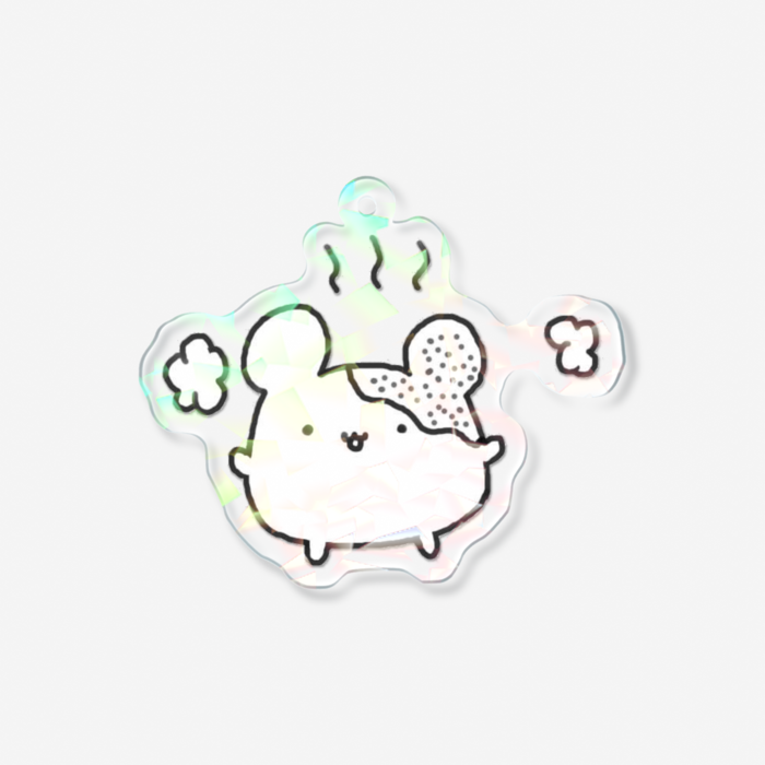 ホログラムアクリルキーホルダー - 70 × 70mm